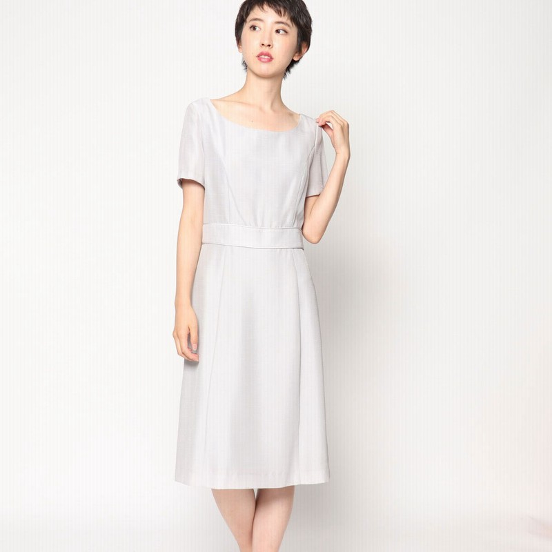 ジュネビビアン Genet Vivien 袖ありワンピース シルバー 通販 Lineポイント最大1 0 Get Lineショッピング