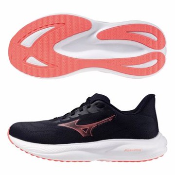 MIZUNO 美津濃 慢跑鞋 女鞋 運動鞋 緩震 一般型 REVOLT 藏青 J1GD258121