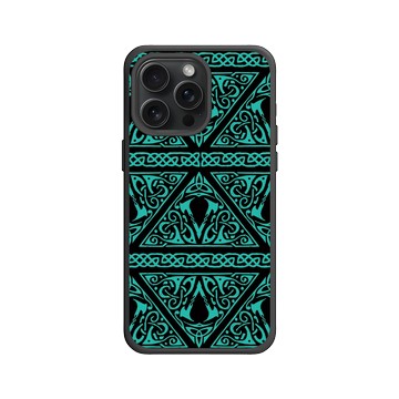 iPhone 15 Pro Max SolidX 黑 - Assassin's Creed - Valhalla - Crest Pattern