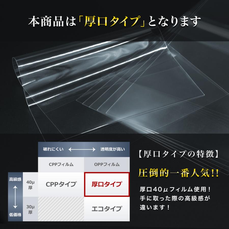 コミック番長 透明ブックカバー 四六判 ソフトカバー実用書用 厚口タイプ 40ミクロン厚