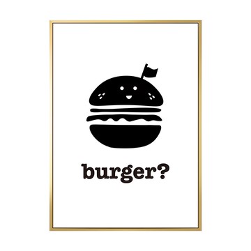 Burger?  70 x 50cm  金色
