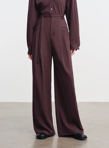 時髦可拆式腰帶寬褲