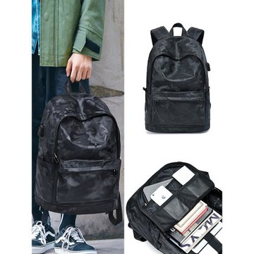 男士背包男雙肩包商務旅行書包時尚潮流潮牌簡約休閑大學生電腦包