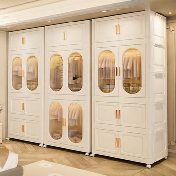 衣柜收納柜可折疊家用成人寶寶臥室衣櫥塑料置物柜衣服兒童儲物柜