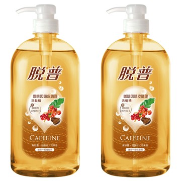 TOP 脫普 咖啡因頭皮調理洗髮精 無矽靈 無paraben 無礦物油 無皂鹼 無色素添加  800ml  2瓶