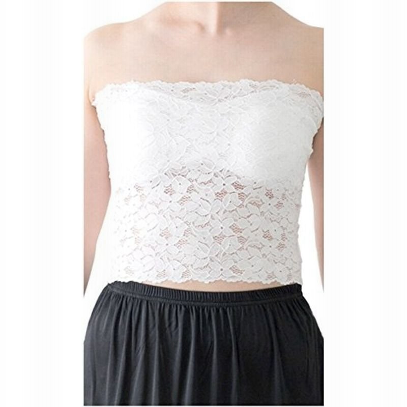 花柄 レース チューブトップ ブラ カバー カップ付き インナー パット ホック無し ブラジャー レディース God 0 B 通販 Lineポイント最大get Lineショッピング