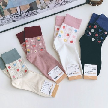 正韓襪  蝴蝶結襪  小花襪 愛心襪 緹花襪 條紋襪 素色襪 羅紋襪 撞色襪 點點襪 日系襪 中筒襪 台灣出貨 台灣賣家