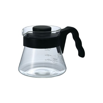 DRETEC 【HARIO】V60日本耐熱玻璃沖泡壺&咖啡壺-450ml-黑色(VCS-01B)