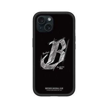 iPhone 15 Mod NX 黑 - 職棒-中信兄弟 Brothers - 素描LOGO