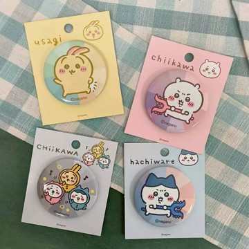 天藍小舖-吉伊卡哇可愛圓形徽章別針-共4色-$39【A11115722】