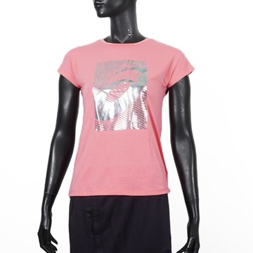 Asics T-Shirts 女 短袖 T恤 運動 透氣 吸濕 排汗 粉 [2032A338-700]