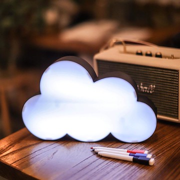 LED手寫白云朵燈箱ins房間改造裝飾燈兒童少女心燈飾網紅臥室布置