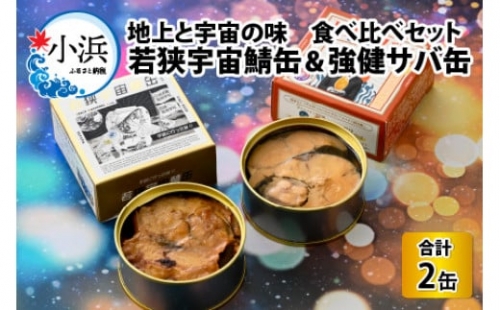 若狭宇宙鯖缶＆強健サバ缶　地上と宇宙の味　食べ比べセット 計2缶