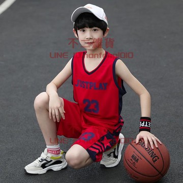 兒童運動速干衣男童套裝夏裝透氣中大童夏天男孩籃球服背心潮【不二雜貨】