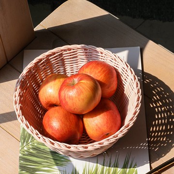 仿藤編果盤水果籃面包籃 零食爆米花筐酒吧KTV小吃籃瓜子油炸籃子