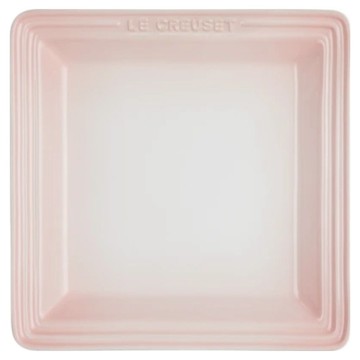 LE CREUSET 正方盤  淡粉紅  20.8 x 20.8 x 3.2cm  1個
