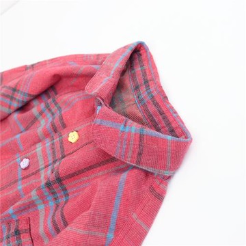 2025秋冬文藝全棉復古格子襯衫女長袖寬松百搭休閑襯衣外套日系