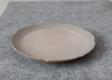 粉色藍點花邊 - 甜點盤