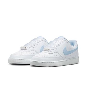 NIKE 休閒鞋 女鞋 運動鞋 W COURT VISION LO LE 白藍 IB6652-102
