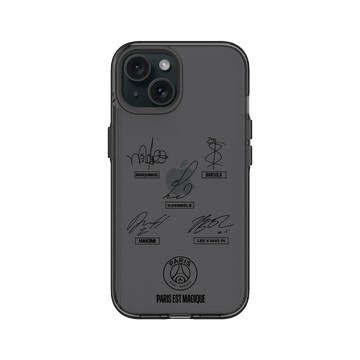 iPhone 15 Clear 酷墨灰 - PSG - PSG Signatures black