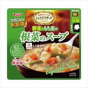 清水食品 レンジでおいしいごちそうスープ 野菜ともち麦の根菜のスープ 150g