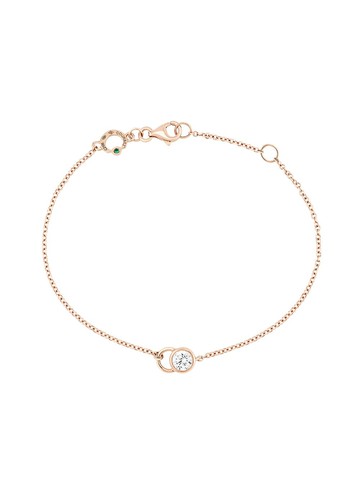 Courbet - 18kt recycled rose gold laboratory-grown diamond CO chain bracelet - women - Diamond/18kt Recycled Gold - One Size - Pink