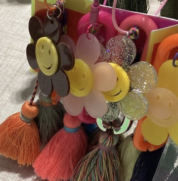 Miyansol - 韓國手工撞色流蘇掛飾-幸運小花系列