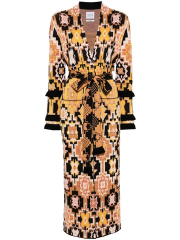 Hayley Menzies - Magic Mosaic-jacquard cotton duster - women - Cotton - S - Yellow