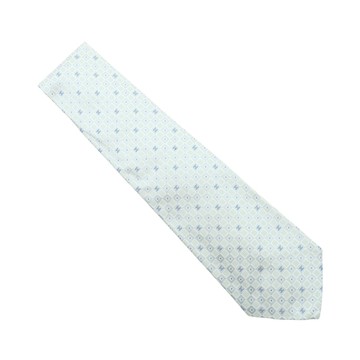 CHANEL 香奈兒 藍色 小方格絲綢 領帶 【二手名牌BRAND OFF】