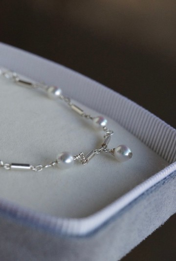 天然海水珍珠Akoya 滿天星手鍊 ASB001