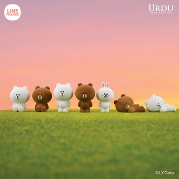 【野獸國】LINE FRIENDS 熊大兔兔 植絨系列 盲盒套組 (6入)｜URDU