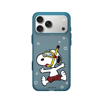 iPhone 17 Pro Max Clear (相機按鈕) 夜幕藍 - 史努比 Snoopy - 潛水趣
