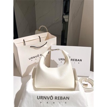 A.cound Song真皮飯盒包高級感小眾休閑斜挎包2025新款手拎月亮包