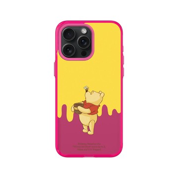 iPhone 15 Pro Max Clear 粉漾桃 - 迪士尼-小熊維尼 Disney Winnie The Pooh - 小熊維尼與蜂蜜