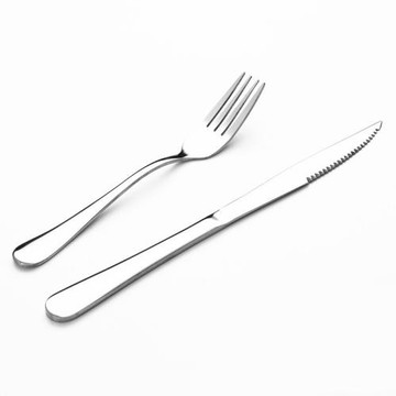 加厚經典西餐餐具套裝刀叉勺三件套鋒利牛排刀叉兩件加厚特價促銷