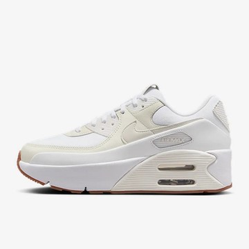 NIKE 耐吉 復古厚底 緩震 女休閒鞋-白米色 AIR MAX 90 LV8-FD4328111