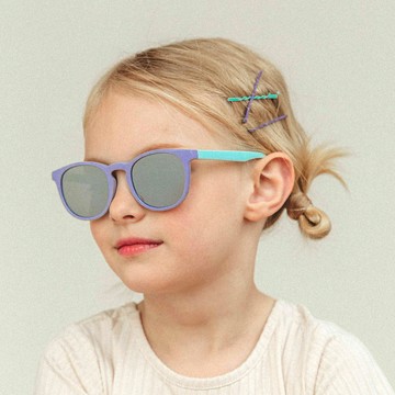 SPUNKID 兒童款 艾莉莎鏡面太陽眼鏡  紫色