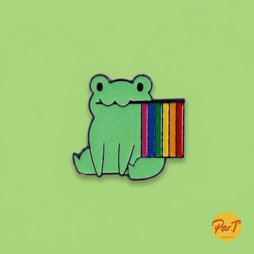 PAR.T ｜ 彩虹旗青蛙徽章