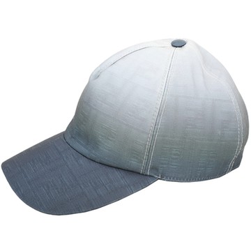 FENDI 芬迪 FF 緹花漸層灰色尼龍棒球帽