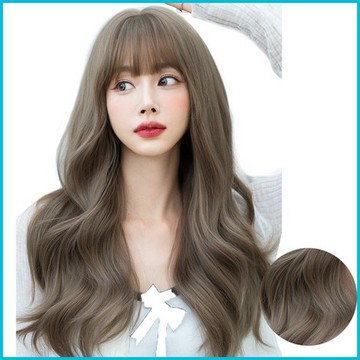 Barbie Story 全頂假髮 + 髮網套組 冷棕色 1個