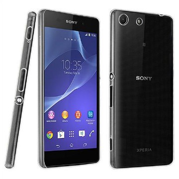 Sony Xperia  M5 晶亮透明 TPU 高質感軟式手機殼/保護套  光學紋理設計防指紋