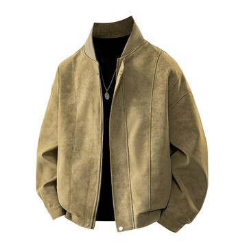 2025春秋季新款潮流皮衣機車服夾克男士休閑運動通勤登山野營外套鑫弘-衣錦男裝