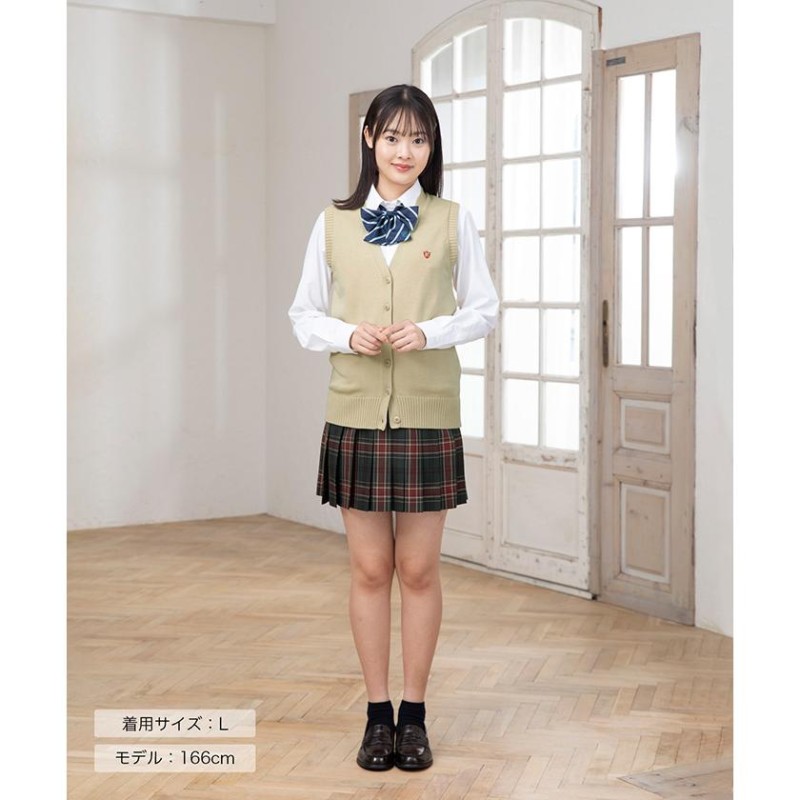 制服 ベスト ブランド CONOMi 全6色 前開き スクールベスト 綿アクリル