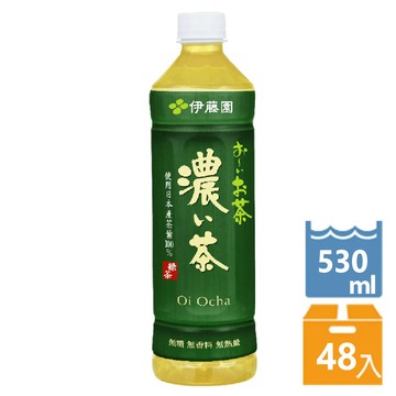 《伊藤園》OiOcha 濃味綠茶 530ml (24入x2箱)