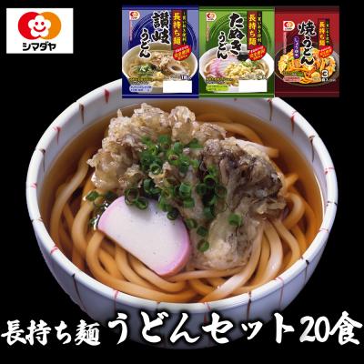 ふるさと納税 大崎市 「長持ち麺」うどんギフト3種20食