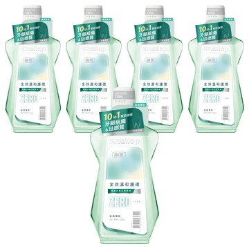 Shallop 刷樂 全效溫和護理漱口水 溫潤薄荷  5個  500ml