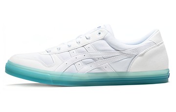 ASICS AARON JELLY SOLE RETRO CASUAL SHOES WHITE BLUE