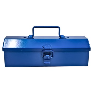 TOYO STEEL 東洋鋼鐵 日本山型提把式鋼製單層收納盒  藍色  1個