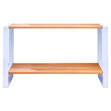 dayneeds 日需百備 無印風鐵木雙層架 ER592934WHHY 白框 + 核桃木 4.8kg  1個