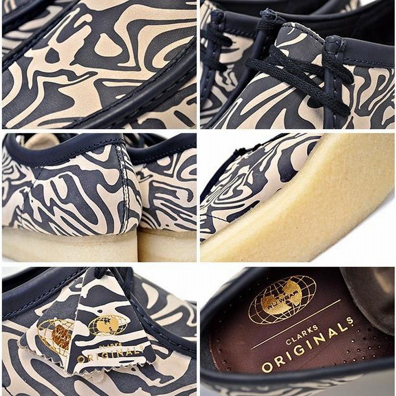 クラークス ワラビー ロー ウータン・クラン CLARKS WALLABEE LOW Wu Tang Clan NAVY MULTI 47057  ネイビーマルチ メンズ Ice Cream Glaciers of Ice メンズ | LINEブランドカタログ